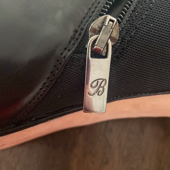 Black Brighton leather boots size 8 Tacoma silver Brighton heart cottagecore - Picture 9 of 17